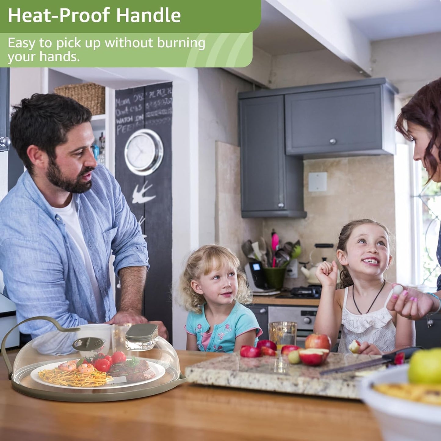 Microwave Splatter Cover with Water Steamer for Food - 10 Inch Steam Microwave Splatter Guard with Handle Plate Covers for Heating Food Splash Oven Lid with Built in Steamer