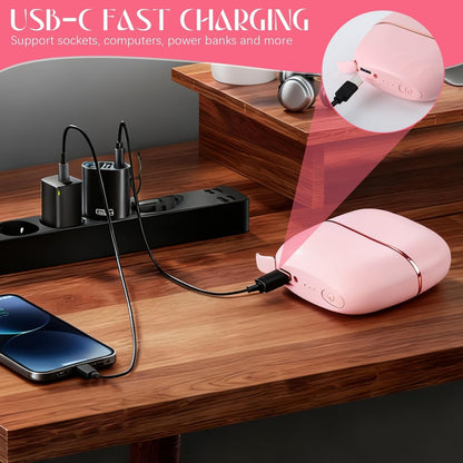 Mini Straightener, Rechargeable Portable Hair Straightener Brush, 3-Control & Fast Heating Technology, anti Scald Shell, Lightweight and Portable for Home Travel Gift (Black)