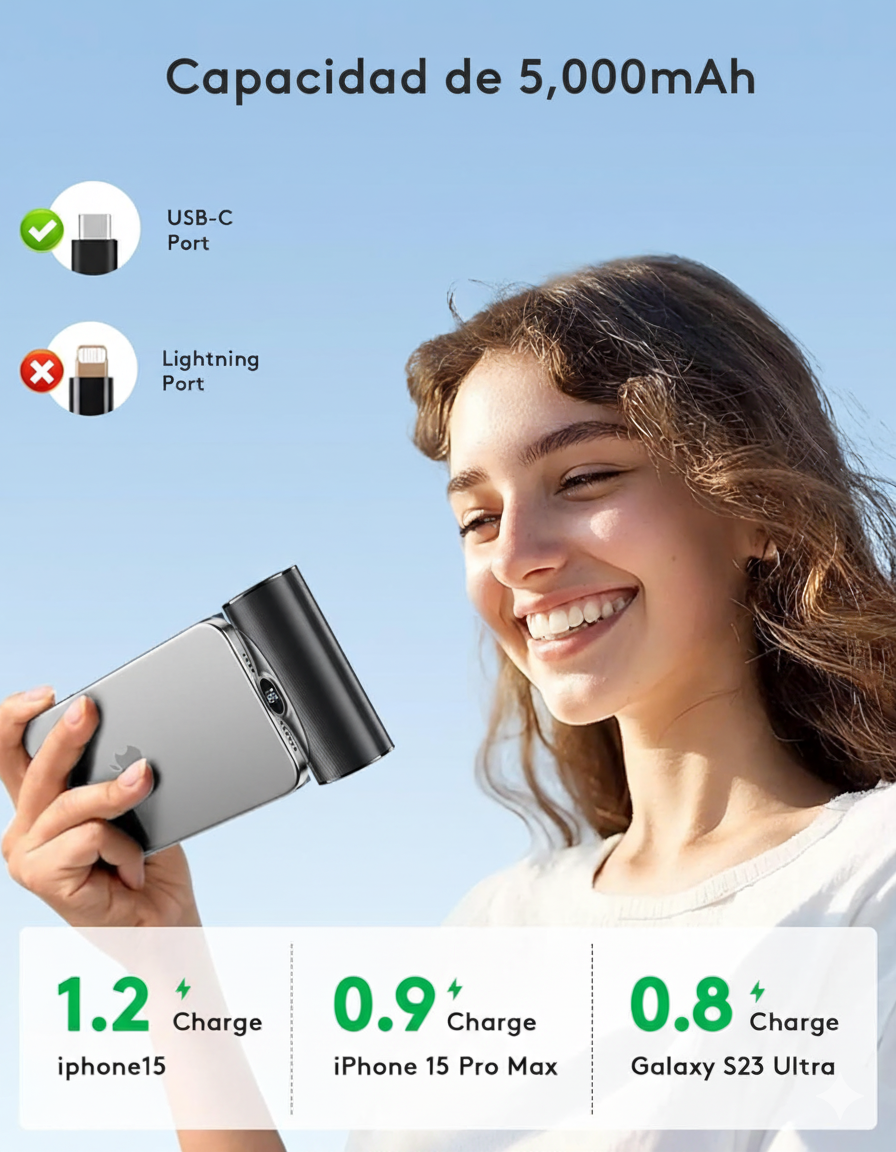 Cargador Portátil Mini con Soporte™