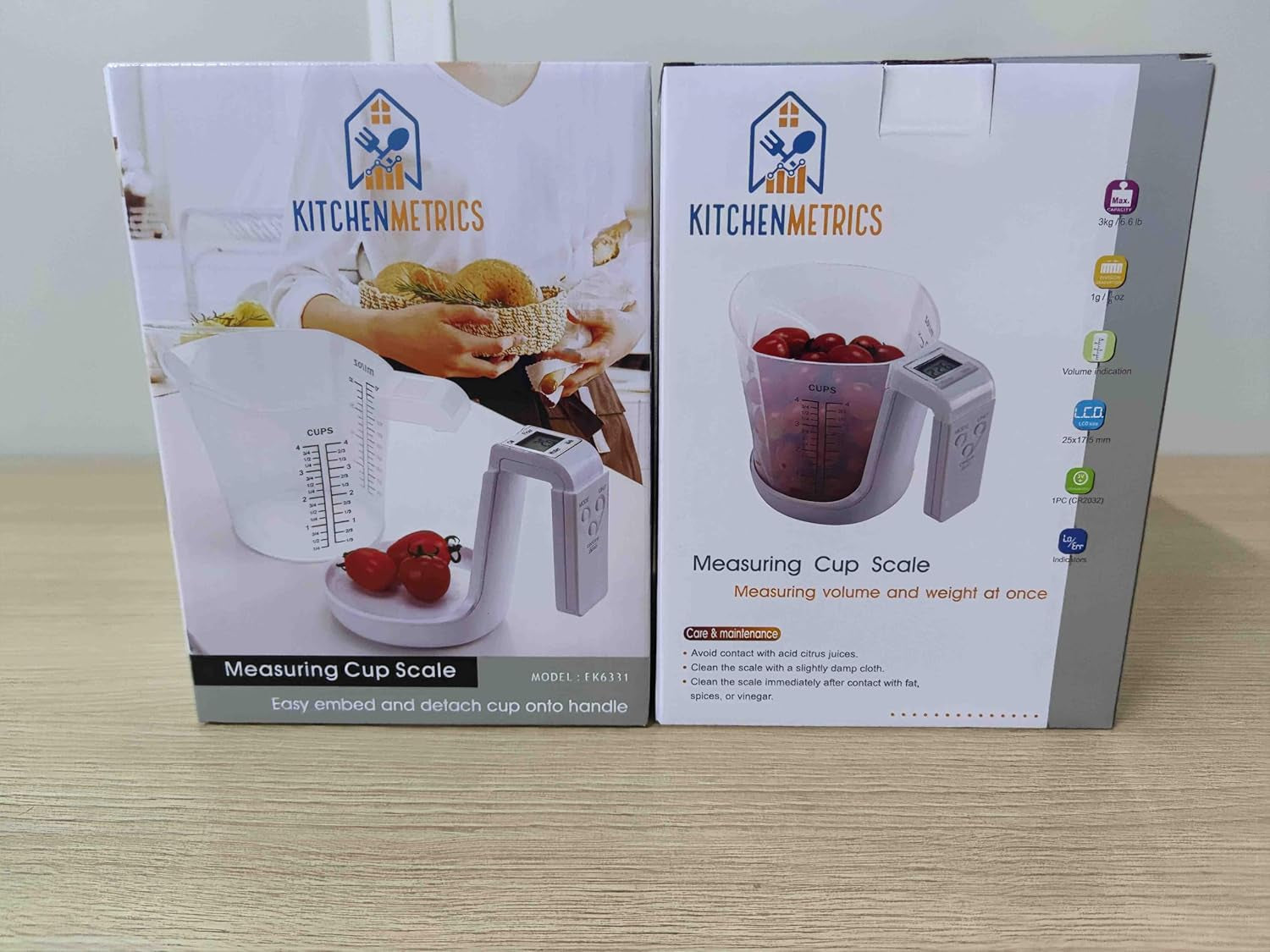 Digital Kitchen Food Scale and Measuring Cup