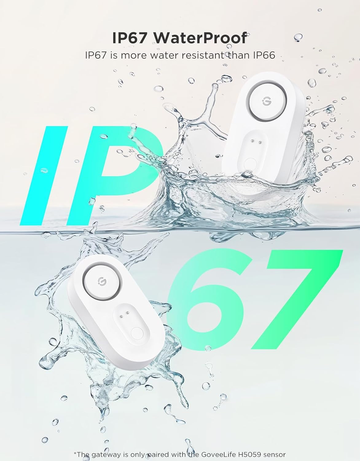 Upgraded Smart Water Leak Detector 1S with 1804Ft Ultra-Long Range, Wifi Water Sensor with Sms/Email/App Push and Sound Alarm,5-Year Battery Life, 5 Pack, Suit for Home, Basement, Kitchen